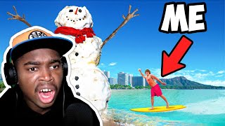 I Built a Snowman In Hawaii! | Matthew Beem LIVE REACTION 🔴