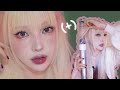 모브 메이크업 + 메이크업에 어울리는 헤어스타일하는법 (C컬, 웨이브머리, 묶음머리TIP) Makeup + Hairstyle = lifehack!