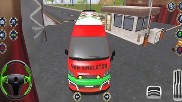 New Van Minibus Driving Games - Minibus Simulator 3D - Bus Game Android Gameplay
