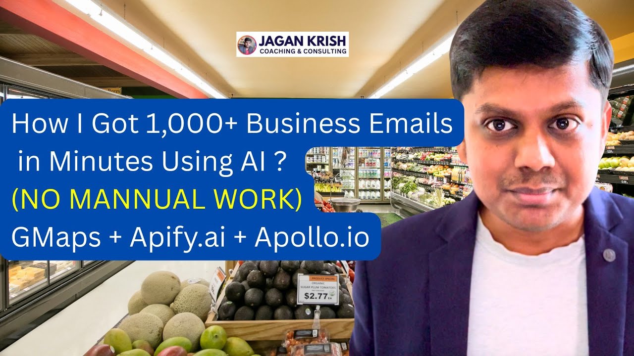 How I Got 1,000+ Business Emails in Minutes Using AI (No Manual Work!)