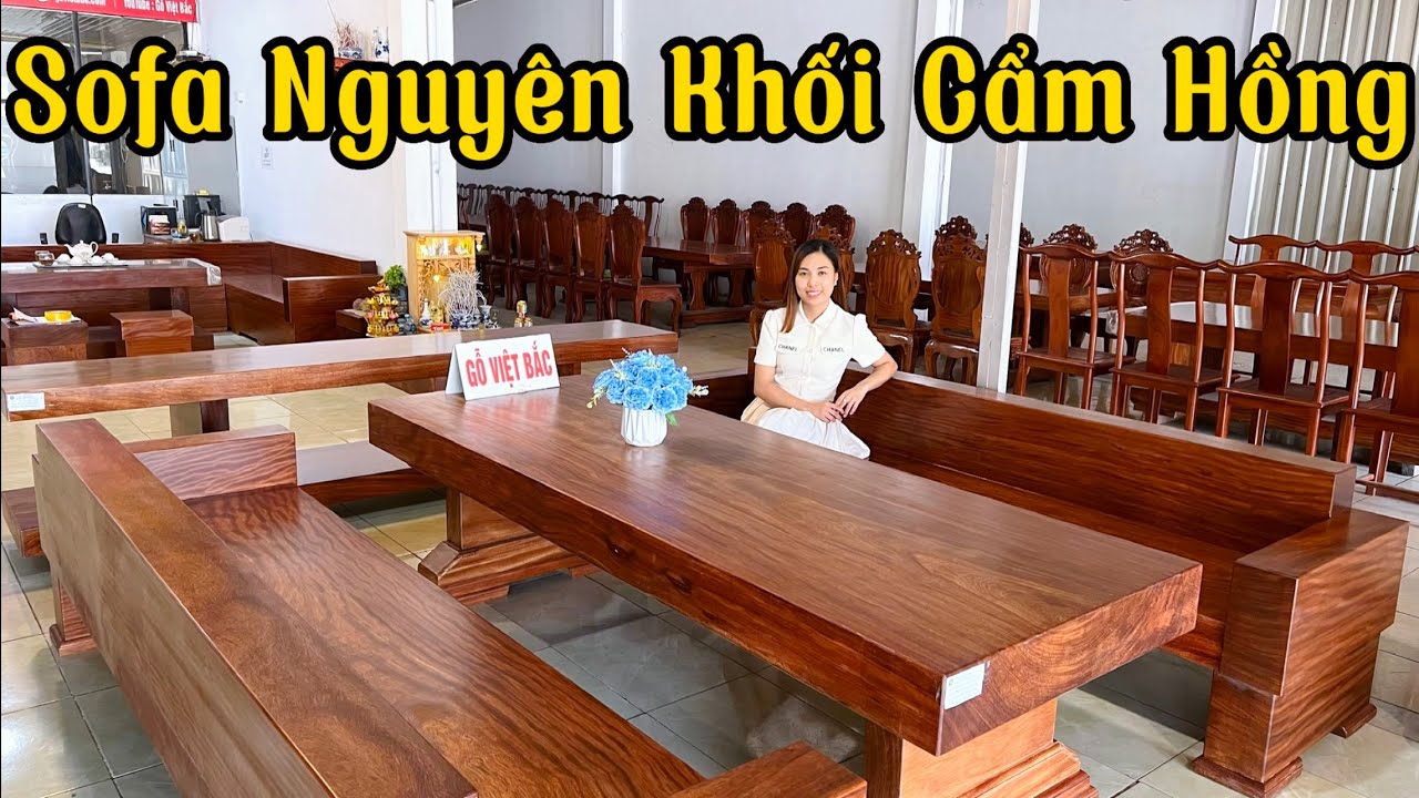 Bộ Sofa Nguyên Khối Không Lỗi Mốt Theo Năm Tháng, BGNK3011 | Gỗ Việt Bắc