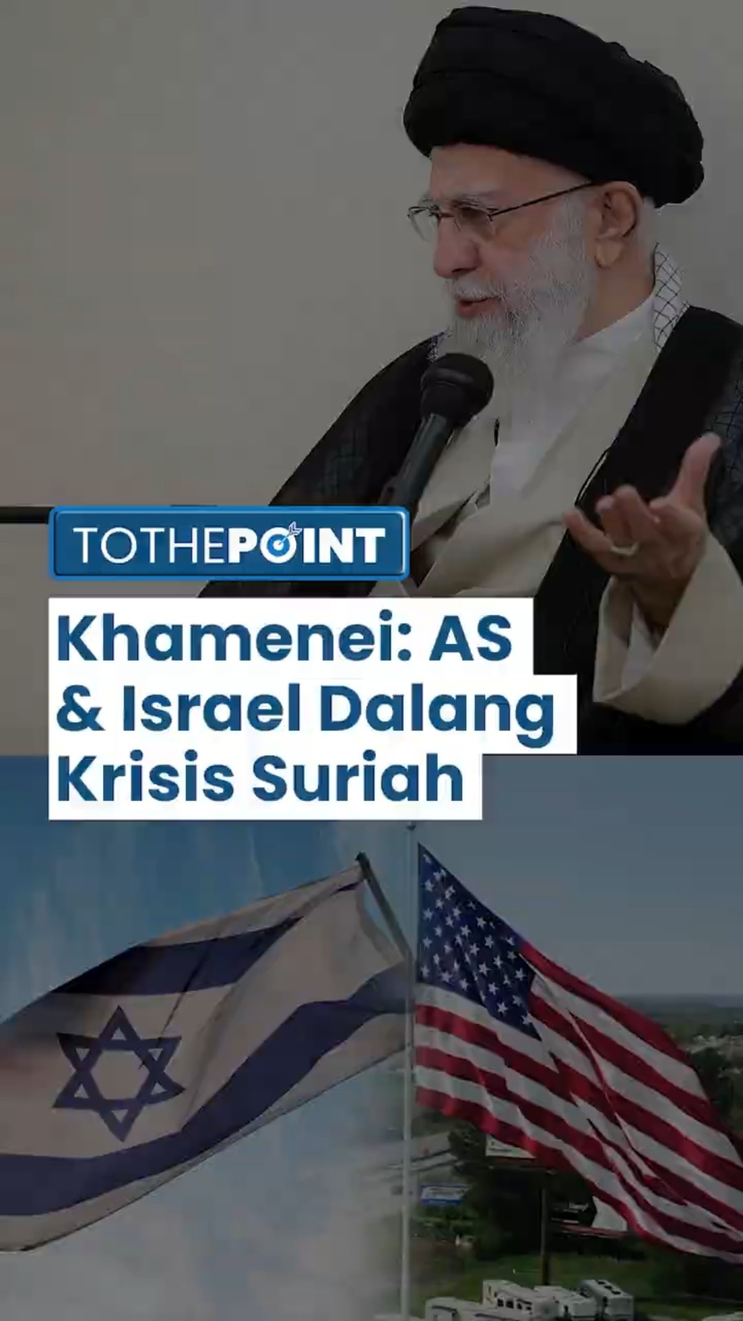 Pemimpin Revolusi Iran Sayyed Ali Khamenei Tegaskan Israel dan Amerika Serikat Dalang Krisis Suriah
