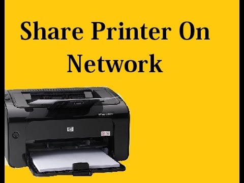 how to share printer on network