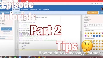 Episode tutorials plus tips |episode interactive part 2