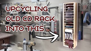 Making a Sandpaper Storage Solution from an Old CD Rack