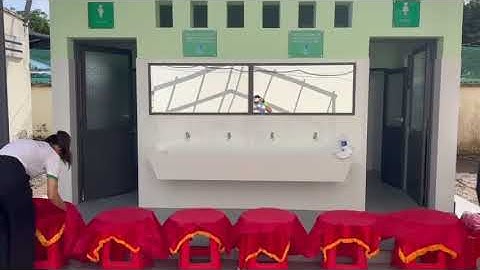 XYT chuẩn bị khánh thành Nhà vệ sinh học đường lần 31 Trường THCS Trần Minh Châu - Cầm Sơn Cai Lậy
