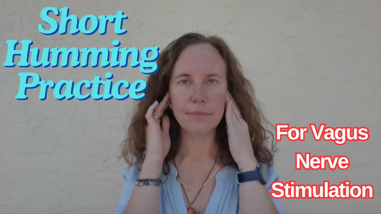 Five minute humming practice for vagus nerve stimulation | Bhramari pranayama 