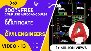 Starting of Project in Autocad (Video-13) | Complete autocad tutorial for Civil Engineers