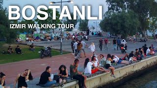 [4K] Izmir KARŞIYAKA Walking Tour - BOSTANLI Neighborhood | 🇹🇷 Turkey Travel 2021