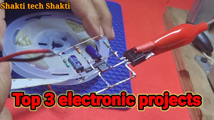 3 electronic projects using bc547,TP41C Buzzer & more @shaktitechshakti