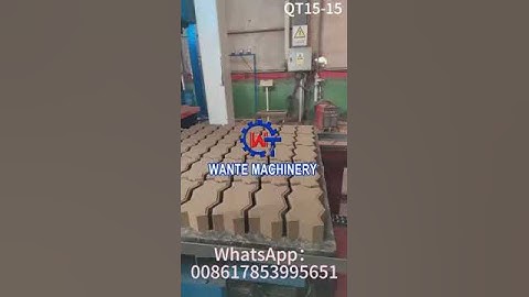 QT15 15 fully automatic block machine testing video ,welcome to consult us