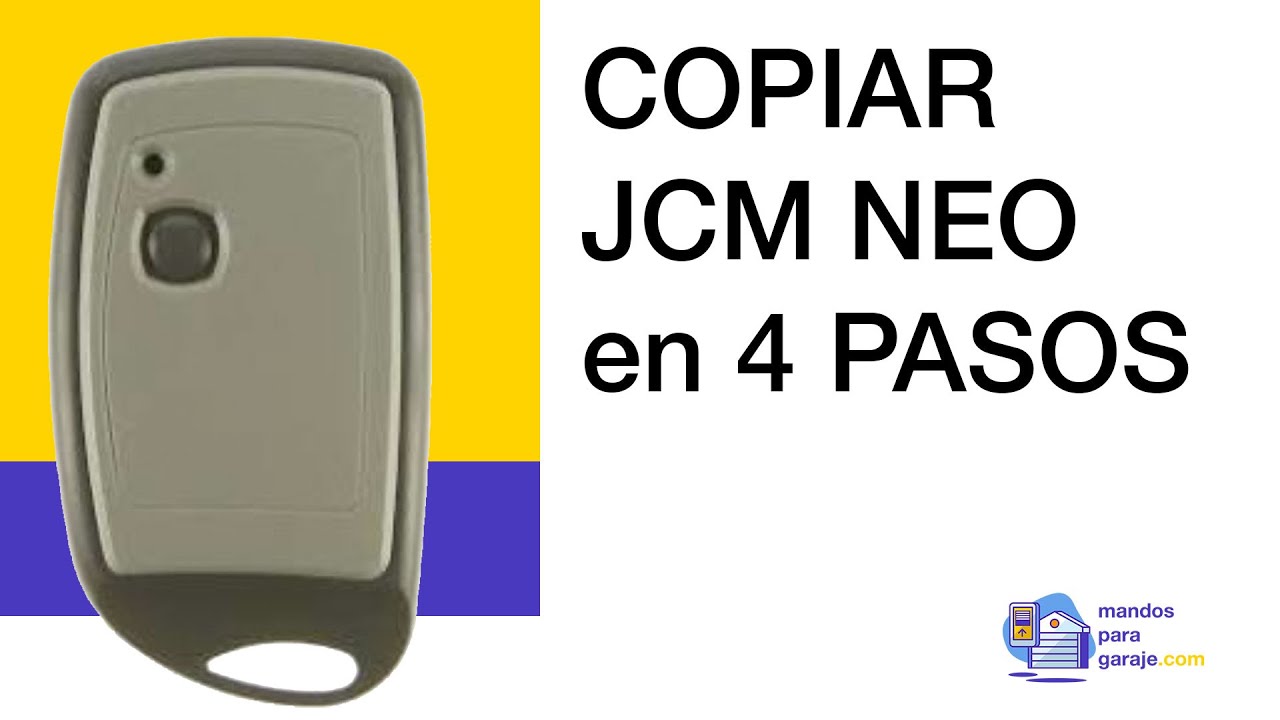 4 pasos para copiar un mando de garaje - RemoconSP