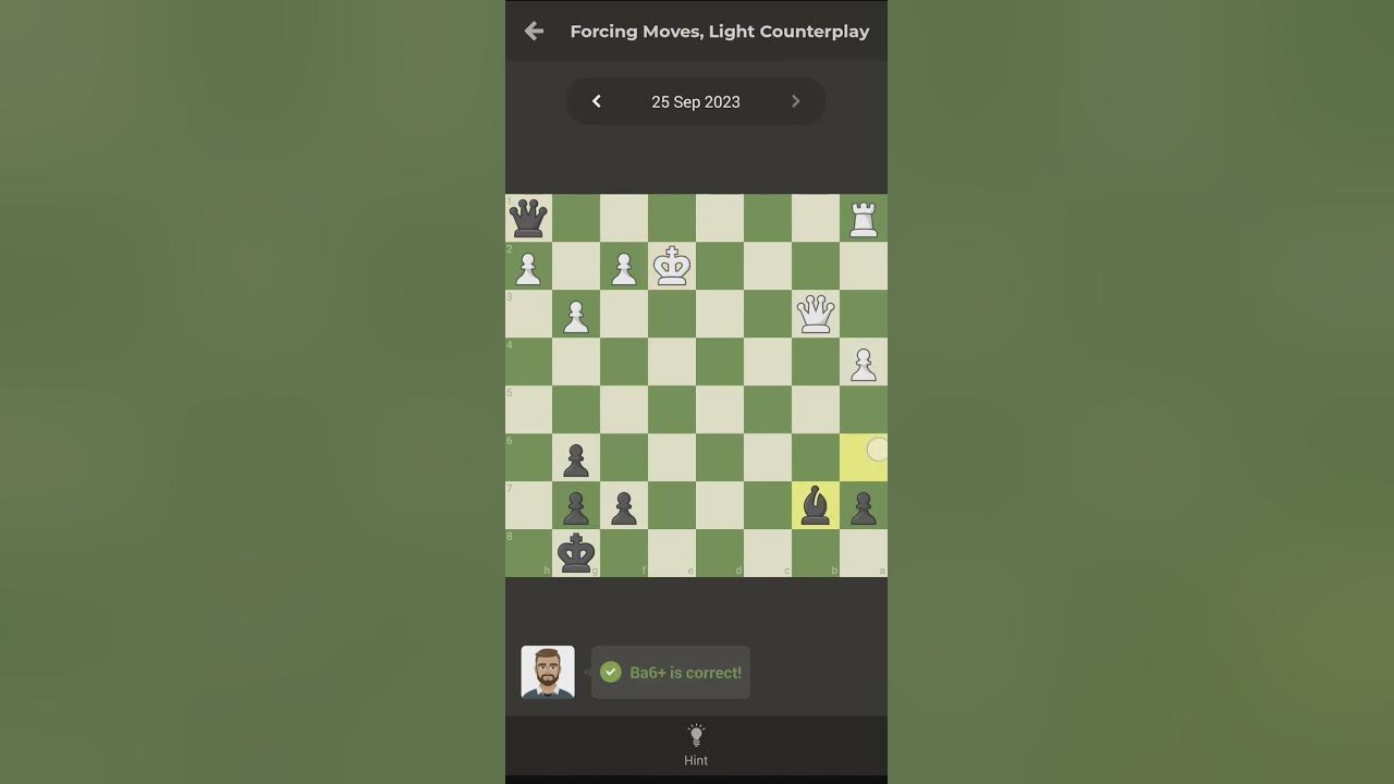 daily puzzle Forcing Moves, Light Counterplay YouTube