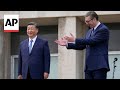 Chinese President Xi Jinping meets Serbias Vucic on the second leg of his Europe tour