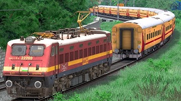 HIGH SPEED RUNNING TRAIN ENGINE PARTED | BUMPY RAILROAD | Train Simulator | Railworks 3 | NTG GAMING