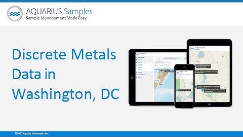 AQUARIUS Samples – Discrete Metals Data