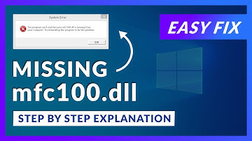 mfc100.dll Missing Error | How to Fix | 2 Fixes | 2021