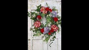 Spring Hydrangea Wreath |  Dylan Live Demo