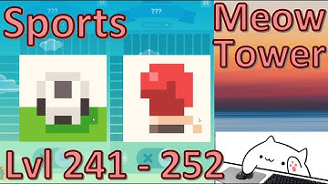 Meow Tower: Nonogram (Offline) Walkthrough Level 241 - 252 (Sports Level)
