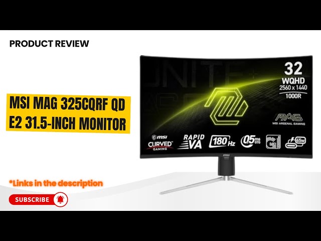 MSI 湾曲ゲーミングモニター 31.5インチ WQHD MSI 湾曲ゲーミング