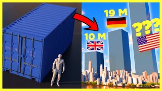 📦 CONTAINER Traffic COMPARISON (per Year) 📦 3D Animation 📦