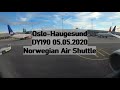 Flight Norwegian DY190 05.05.2020 Oslo - Haugesund