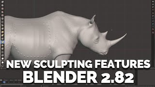 BLENDER 2.82 - NEW SCULPTING FEATURES