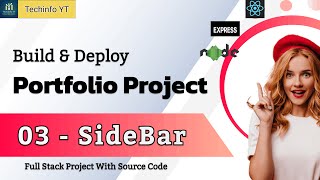 Sidebar Menu  | Building a MERN Stack Portfolio App | Portfolio Project screenshot 3