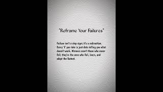 Fail faster. Learn faster. 🚀 #failure #resilience #mindset