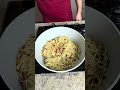 Macarrão ao alho e óleo, manteiga e bacon 🥓 #receitafacil