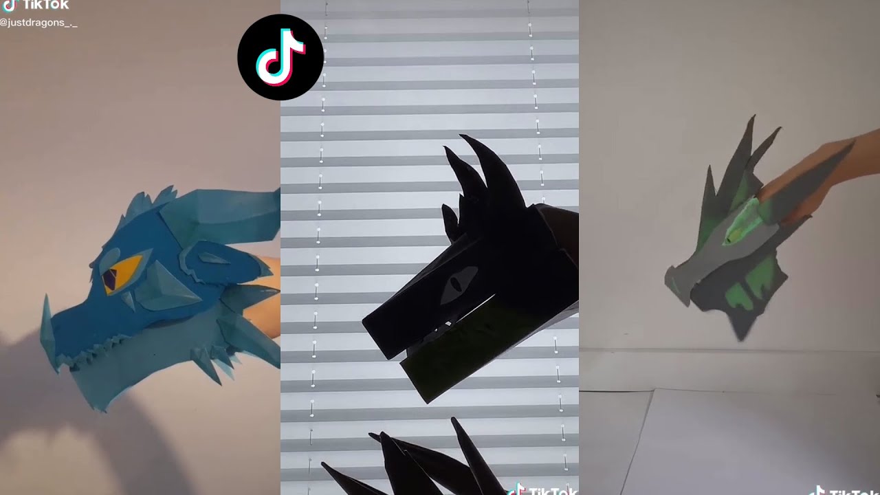 dragon-puppet-crafts-paper-dragon-tiktok-compilation-98-youtube