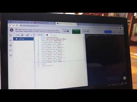 การนำเสนิโปรแกรมตัดเกรด โดยใช้โปรแกรมpython
