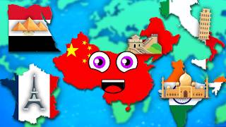 Learn About Countries With The Most Famous Landmarks! | Countries For Kids | KLT Geography
