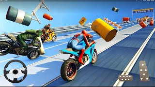 Superhero Bike Stunt GT Racing - Mega Ramp Games - Android gameplay screenshot 2