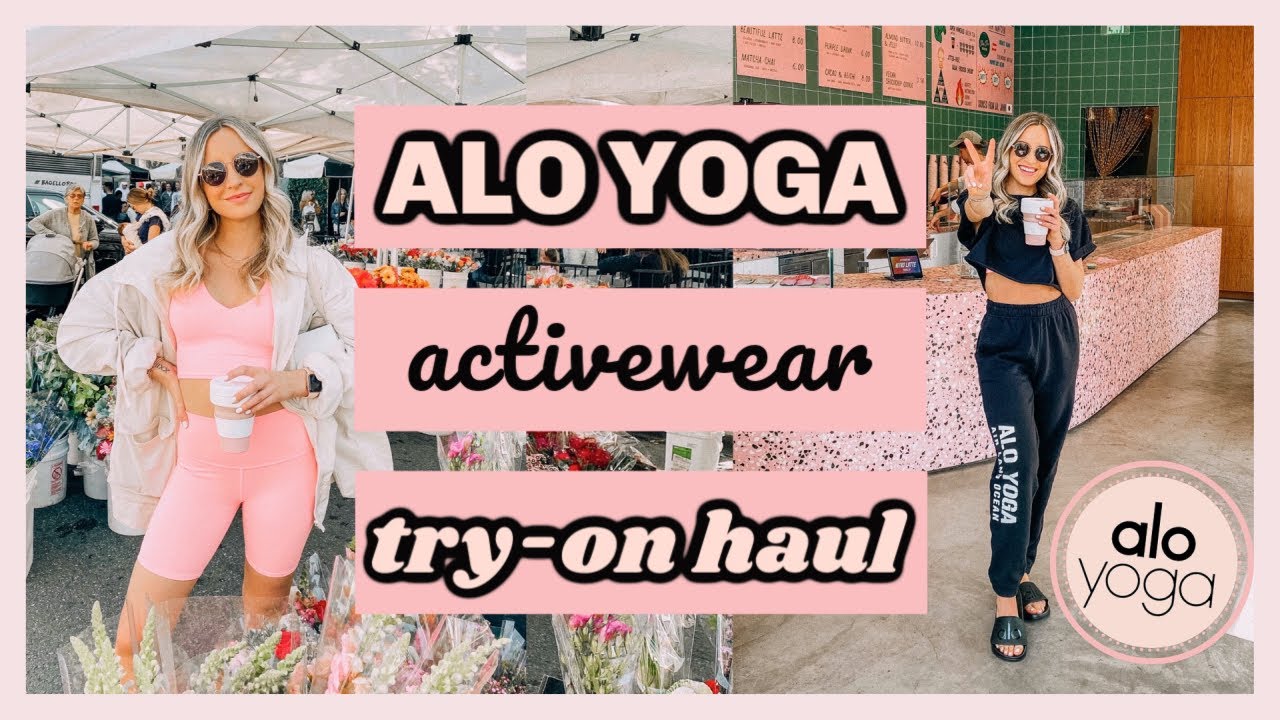 SPRING 2020 TRY-ON HAUL 🌸 // trying on all the brand new Alo Yoga! 
