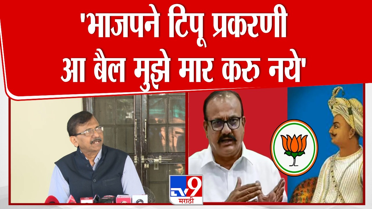 Sanjay Raut Press | BJP ने टिपू सुलतान प्रकरणी आ बैल मुझे मार करु नये