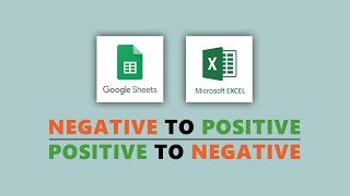 Invert Negative Numbers to Positive in Google Sheets and Excel