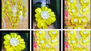 how to make flower jewellery for haldi/DIY wedding jewellery/haldi jewellery