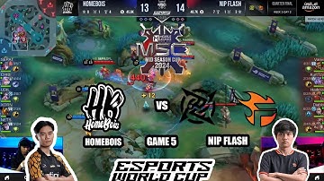 MSC X EWC | NIP FLASH VS HOMEBOIS MSC PLAYOFF BO5 GAME 5 | ESPORTS WORLD CUP