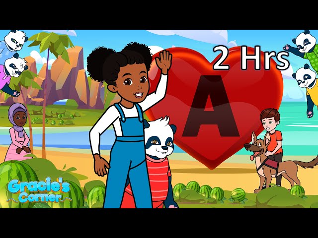 Letter A Song + More Fun and Educational Kids Songs | Gracie’s Corner Compilation class=