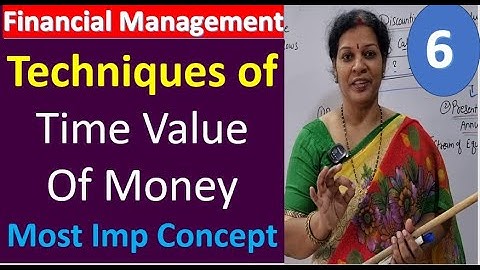 6. Techniques of Time Value Of Money - Most Imp Concept from Financial Management Subject