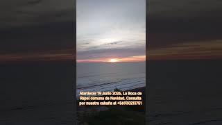Atardecer 19 de Junio 2026, La Boca de Rapel comuna de Navidad.