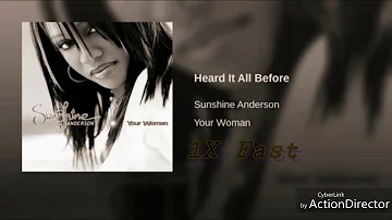 Sunshine Anderson - Heard It All Before (1X Fast)