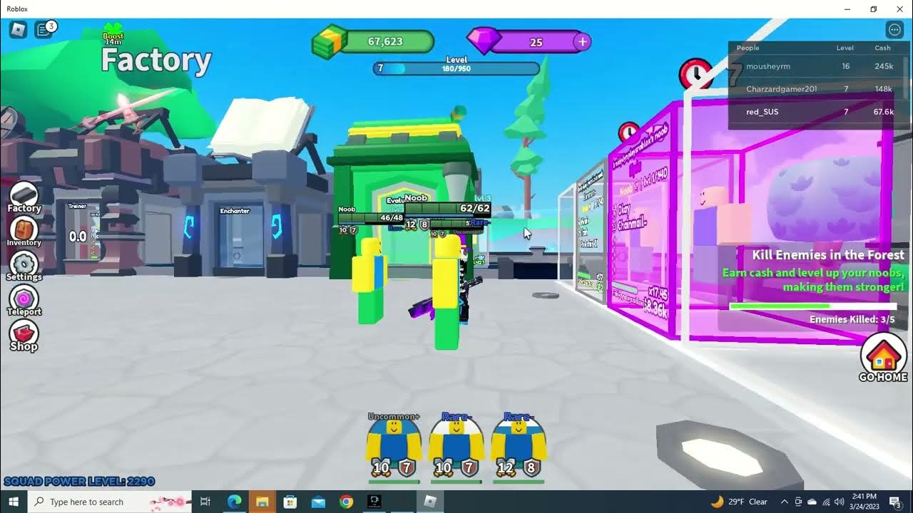 Noob factory first time playing it YouTube