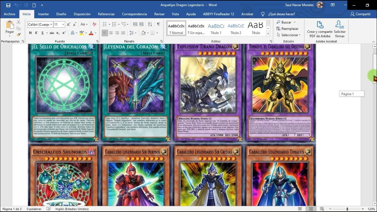 Deck de los Tres Dragones Legendarios / Oricalcos