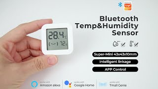 Tuya Bluetooth Temperature Humidity Sensor Mini LCD Digital Display APP  Thermometer Hygrometer