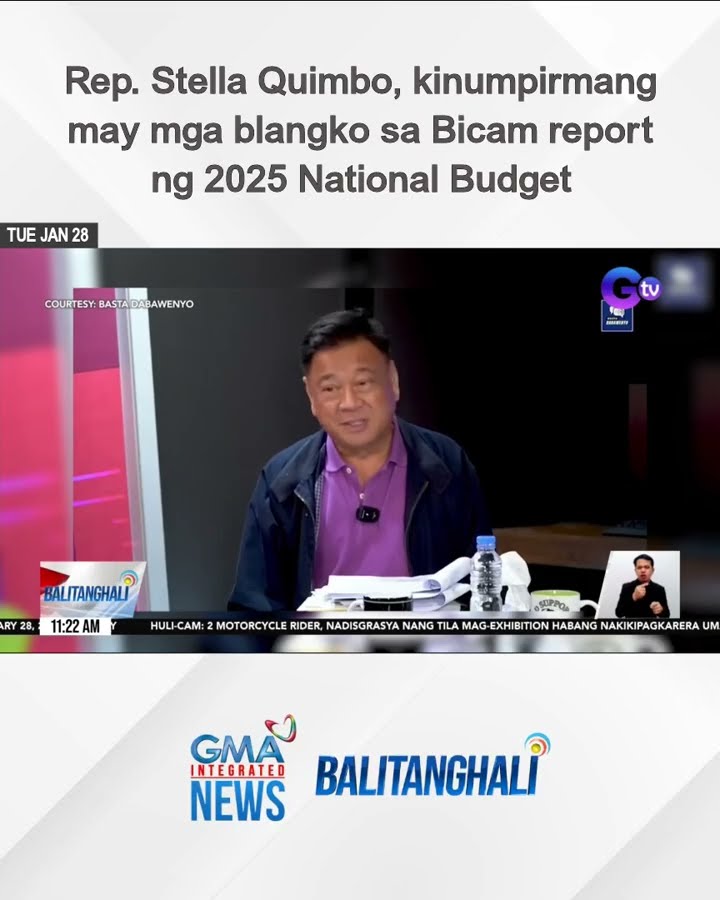 Rep. Stella Quimbo, kinumpirmang may mga blangko sa Bicam report ng 2025 Nat'l Budget | Balitanghali