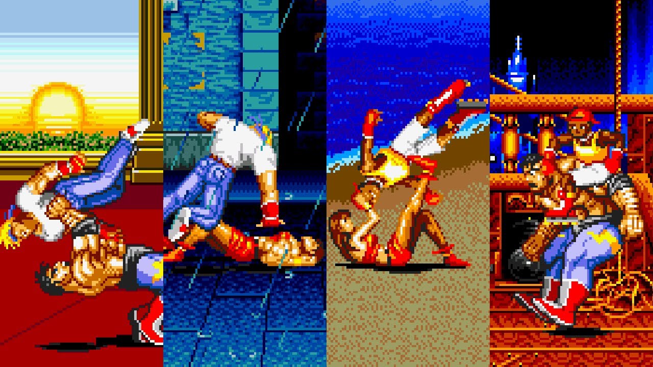 Streets Of Rage 2 - All Throws & Grab Moves