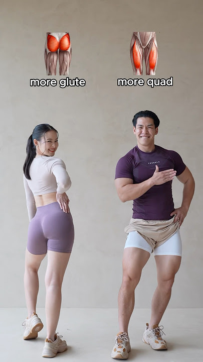 📌KNOW THE DIFFERENCES : Lower Body Exercises to target more GLUTES vs. QUADS👌