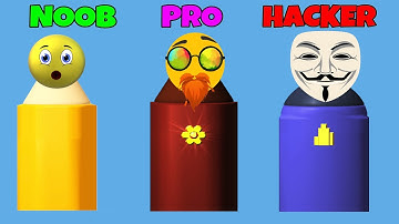 NOOB vs PRO vs HACKER in Carve The Pencil